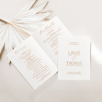 Élégante calligraphie moderne Dossier Mariage blan