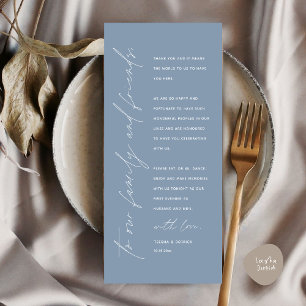 Programme Elégante réception de mariage pour les clients