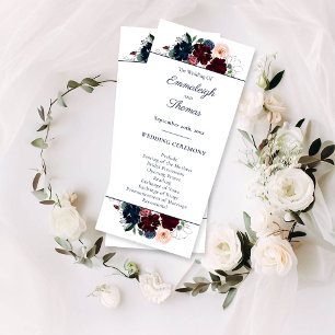 Programme Embrassez le Mariage floral   Bleu de la marine de
