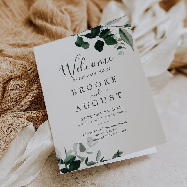 Programme Emerald Greenery Folk Mariage (Créateur téléchargé)