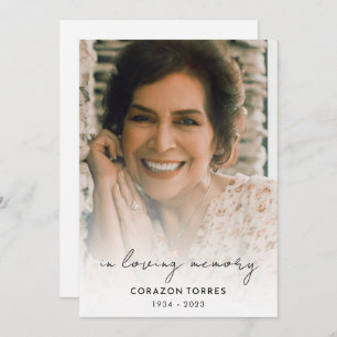 Programme En mémoire d'amour Photo Funérailles Ordre de serv