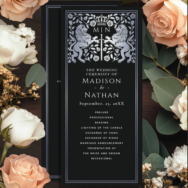 Programme Épée médiévale royale lion noir et argent pour mar (Créateur téléchargé)
