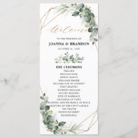 Eucalyptus Verdure Rustique Mariage géométrique