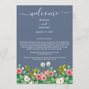 Programme Fleur sauvage Periwinkle Dusty Blue Mariage Itinér