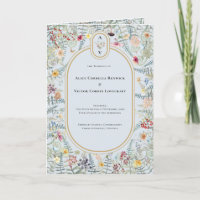 Fleur sauvage vintage Dusty Blue Mariage Monogramm