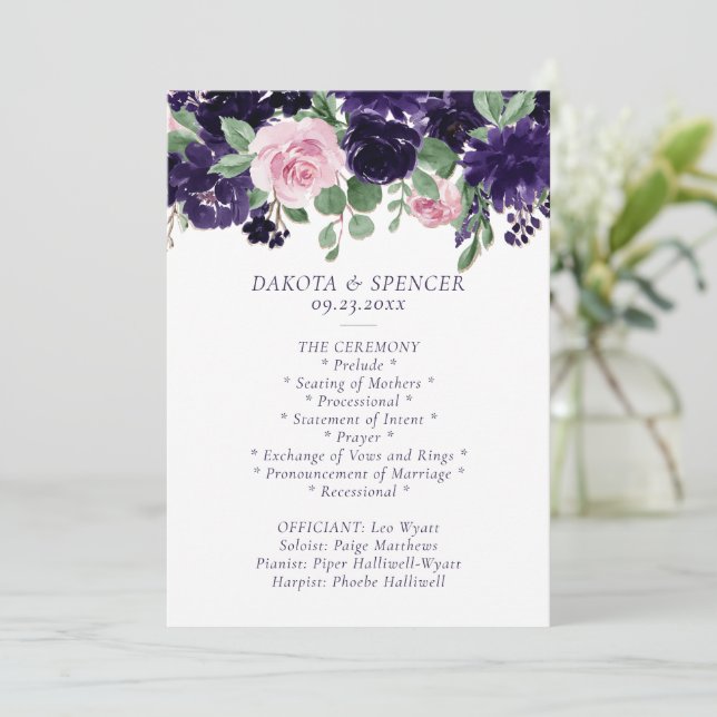 Programme Fleurs luxuriantes | Garland de rose violet et ros (Debout devant)
