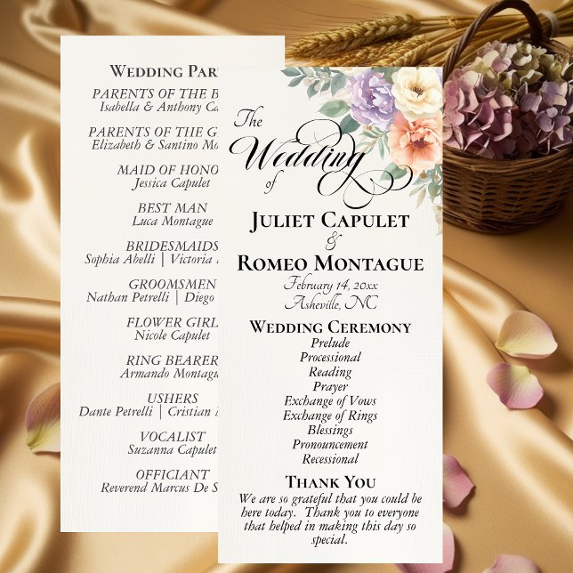 Programme Fleurs sauvages de printemps - Mariage ivoire (Créateur téléchargé)