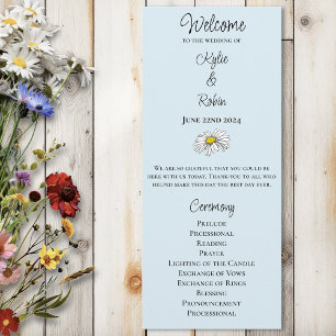 Programme Fleurs sauvages Floral Blue Champhrooms Mariage