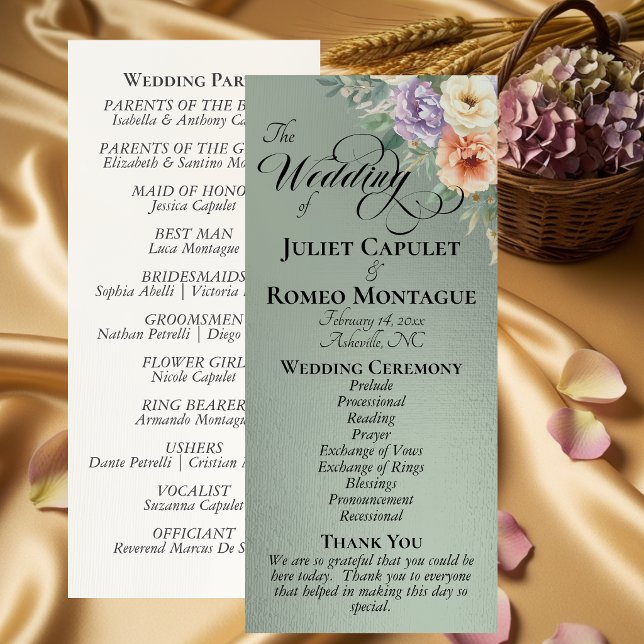 Programme Fleurs sauvages printanières - Mariage à la sauge (Créateur téléchargé)