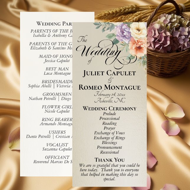Programme Fleurs sauvages printanières - Mariage au blé (Créateur téléchargé)