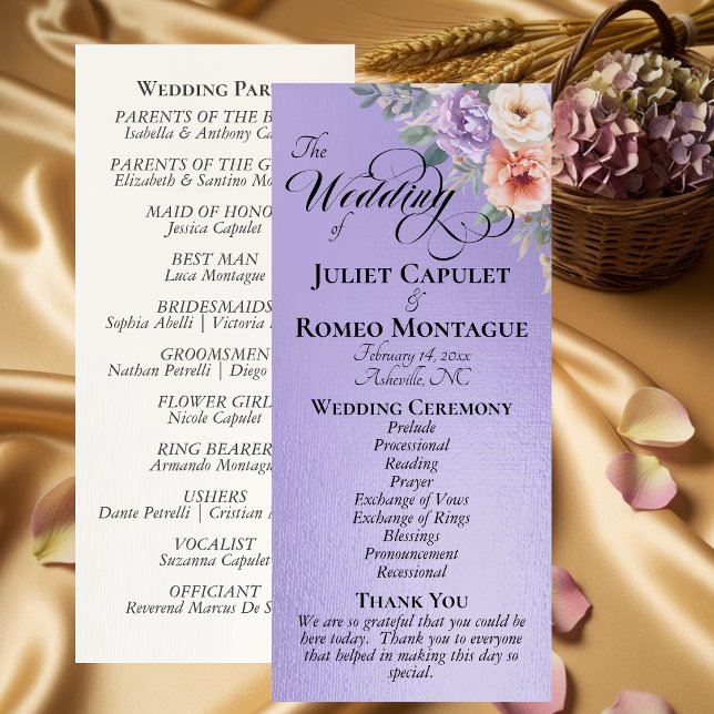 Programme Fleurs sauvages printanières - Mariage au lilas bl (Créateur téléchargé)