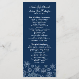 Programme Flocons de neige d'hiver épousant le souvenir de