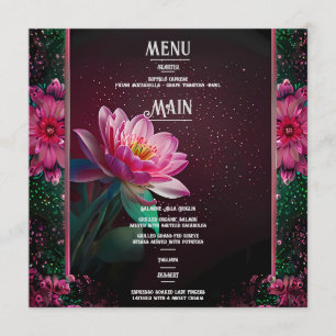 Programme Floral Lotus Mariage Suite Starry Night Romance