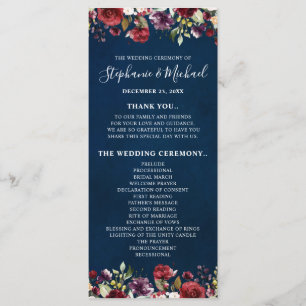 Programme Floral Rose de la Marine rouge de Bourgogne