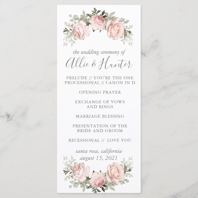 Programme Flore printanière (Devant)