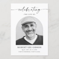 Funérailles Nécrologie Ordre de service Photo Mémo