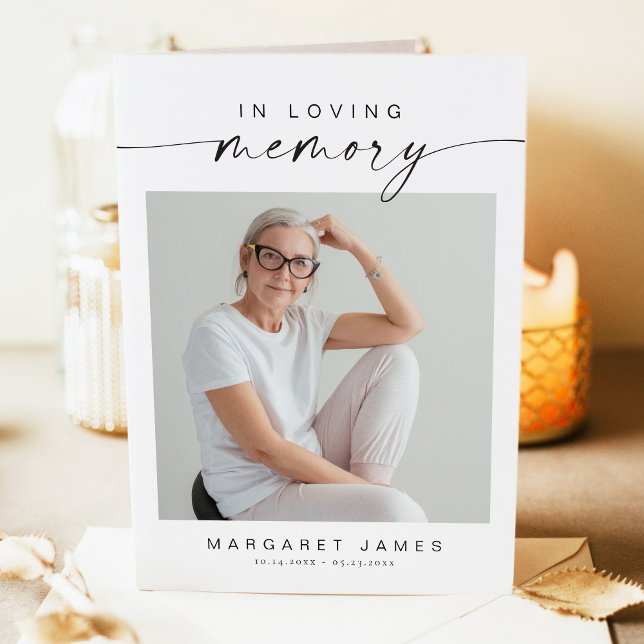 Programme funéraire commémoratif minimaliste moder (Créateur téléchargé)