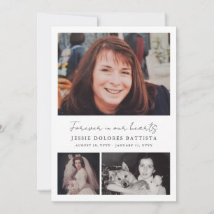 Programme funéraire de Sympathy Memorial Multi-Pho