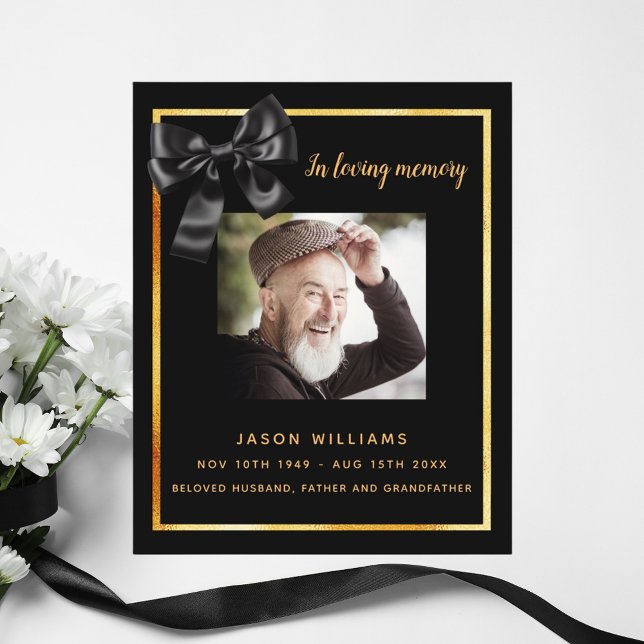 Programme funéraire en or noir (Créateur téléchargé)
