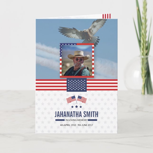 Programme funéraire Modèle Armée militaire (Devant)