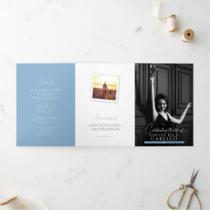 Programme funéraire photos instantanées simples