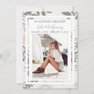 Programme funéraire rose et sage doux