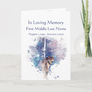 Programme funéraire Wolf Retour de la forêt