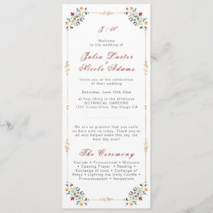 Programme Géométrie Vintage Motif Classique Intricé Mariage