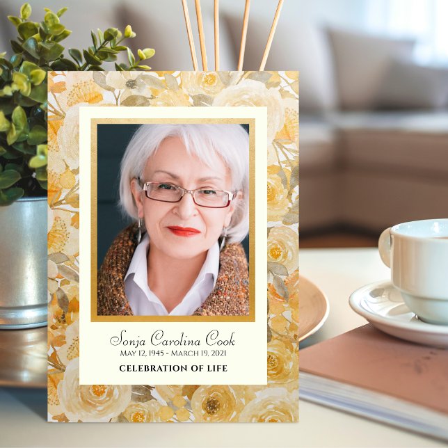 Programme Golden Florals Celebration of Life Program (Créateur téléchargé)