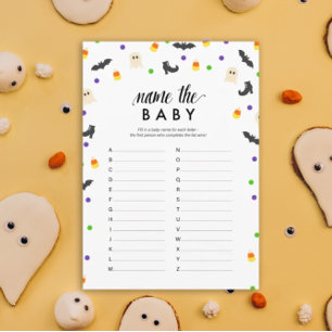 Programme Halloween nom du thème du baby shower jeu