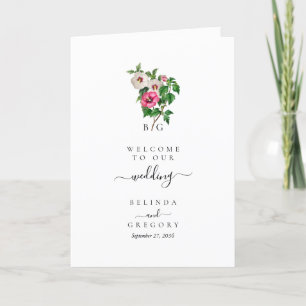 Programme Hibiscus tropical Mariage d'été Ordre de service