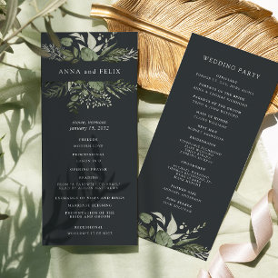 Programme Hiver Meadow Mariage botanique vert