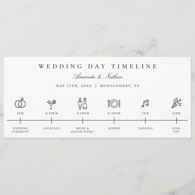 Programme Icône Icône du Jour du Mariage moderne (Devant)