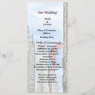 Programme Il - Drapeaux le long de Michigan Ave Chicago