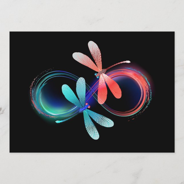 Programme Infini avec des libellules lumineuses (Devant)