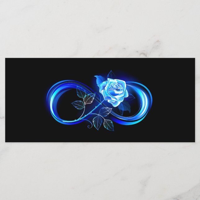Programme Infini lumineux avec rose bleue (Devant)