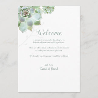Programme Itinéraire De Mariage De Jardin Succulent