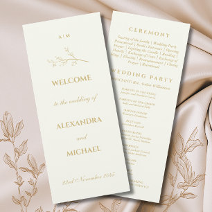 Programme Ivory Monogram Botanique Mariage Minimaliste
