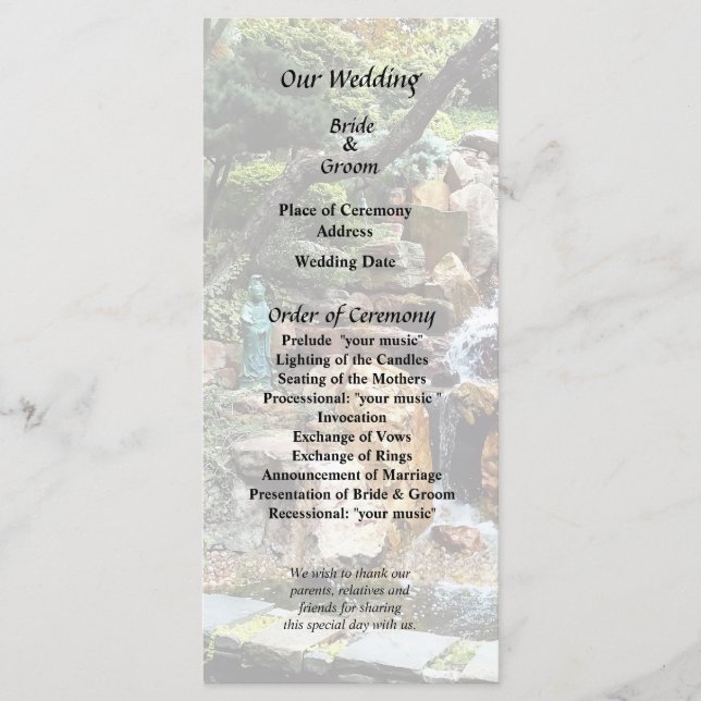 Programme Jardin japonais en automne (Devant)