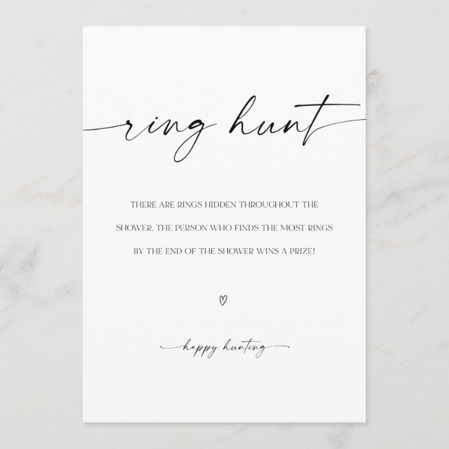 Programme Jeu de Fête des mariées de chasse à l'anneau (Devant)