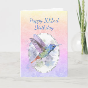 Programme Joyeux anniversaire 102e oiseau de colibri