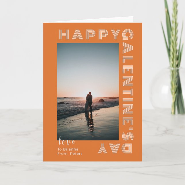 Programme Joyeux Galentine's Day Photo Collage Couple Folded (Devant)