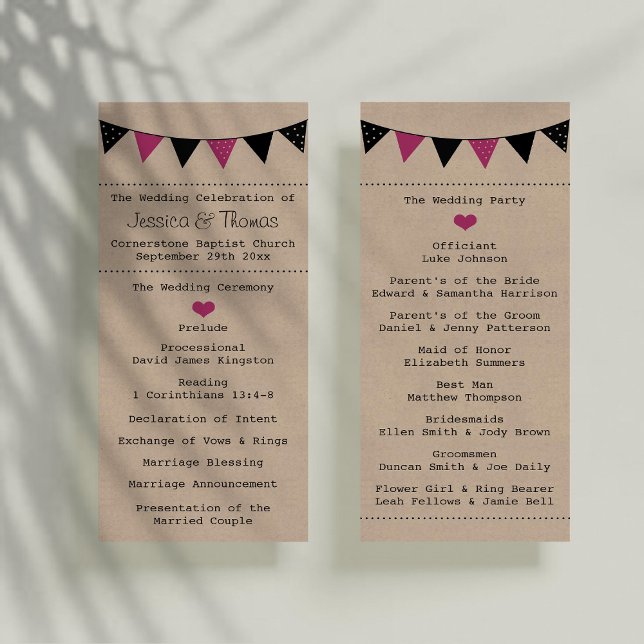 Programme La collection moderne de Mariages à bascule rose (Créateur téléchargé)