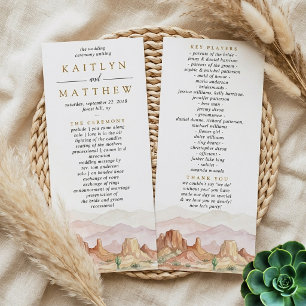 Programme La gamme de mariage désertique à l'aquarelle -