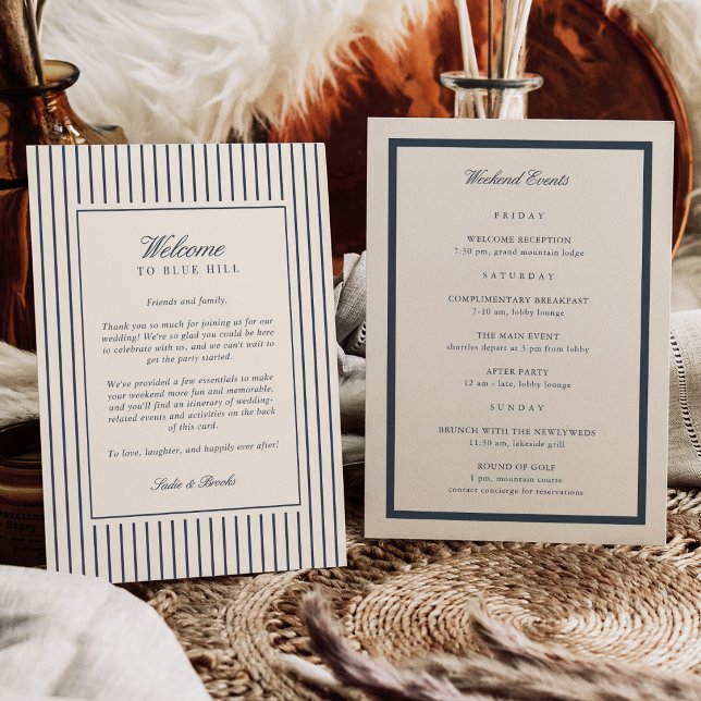 Programme Lettre de bienvenue et itinéraire de mariage à ray (Créateur téléchargé)
