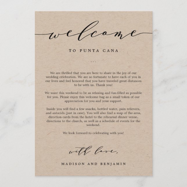 Programme Lettre de bienvenue et trousse de bienvenue de mar (Devant)