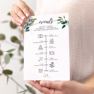 Programme LETTRE D'Icône Mariage Verte