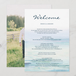 Programme LETTRE Itinéraire De Bienvenue De Mariage De Plage
