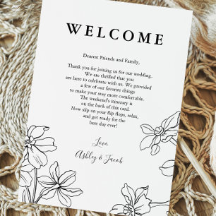 Programme LETTRE Mariage Florale moderne et Itinéraire