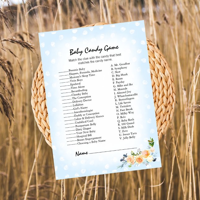 Programme Lion Cub Floral Blue Baby Candy Douche Jeu (Créateur téléchargé)